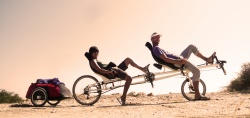 Recumbent tandem more & more popular