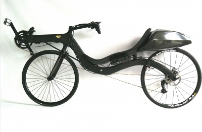 M5 Carbon High Racer met 's werelds lichtste (1,7 kg) elektrische ondersteuning, inclusief accu!